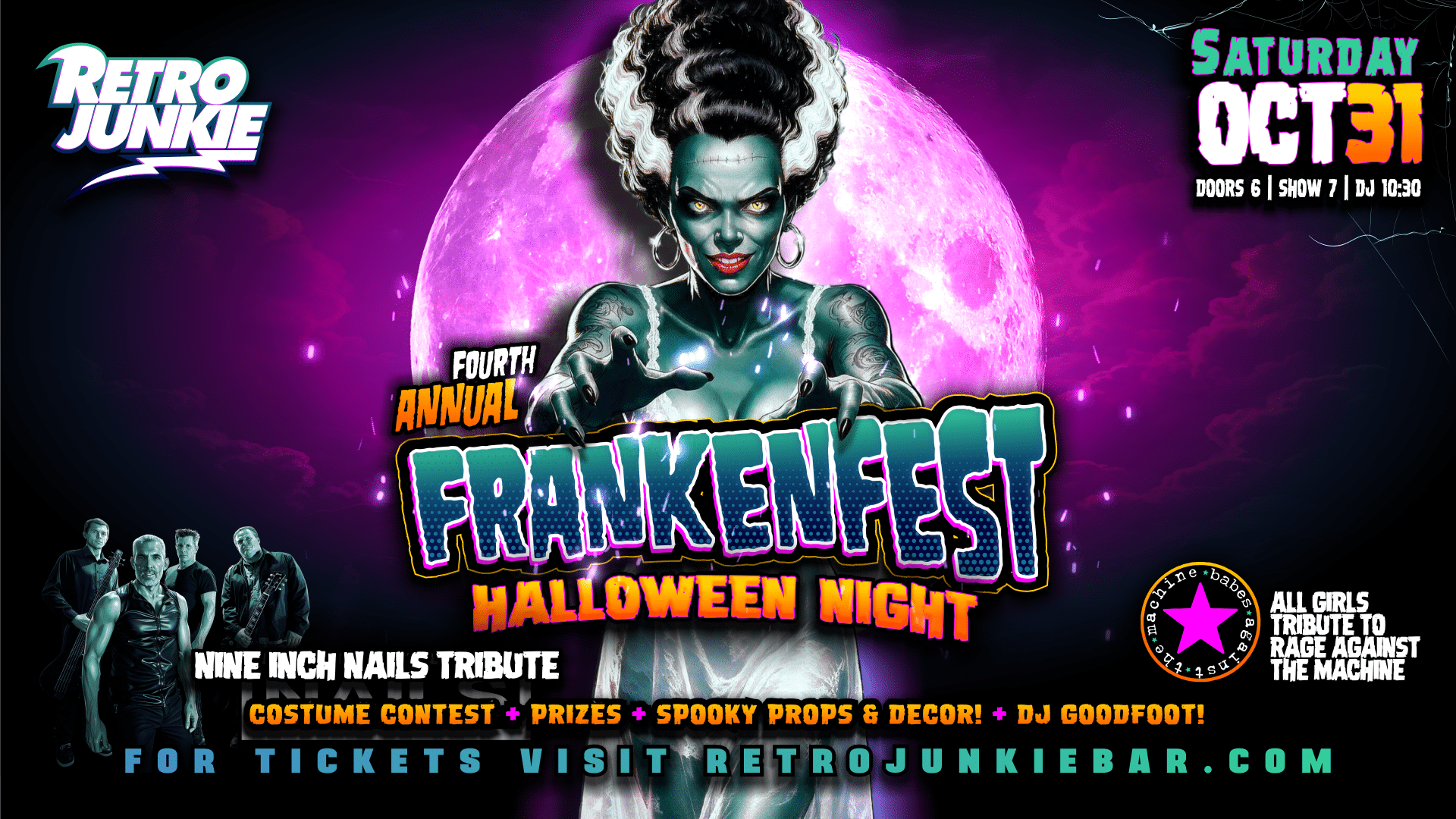 FRANKENFEST w/ Nine Inch Nails & Rage Against The Machine Tributes… LIVE!