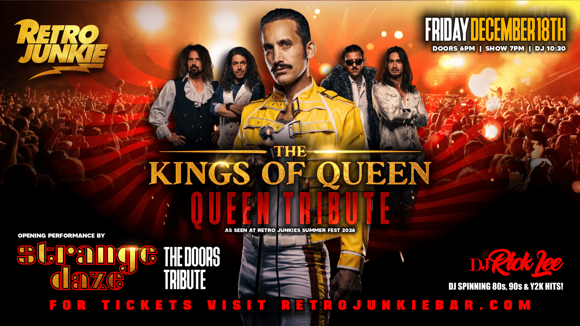 THE KINGS OF QUEEN (Queen Tribute) + STRANGE DAZE (The Doors Tribute)